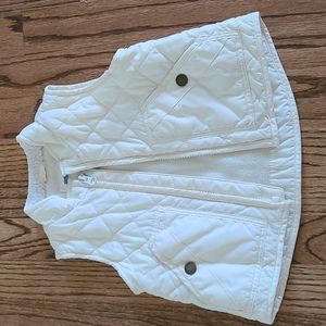 Gap Quilted White Vest